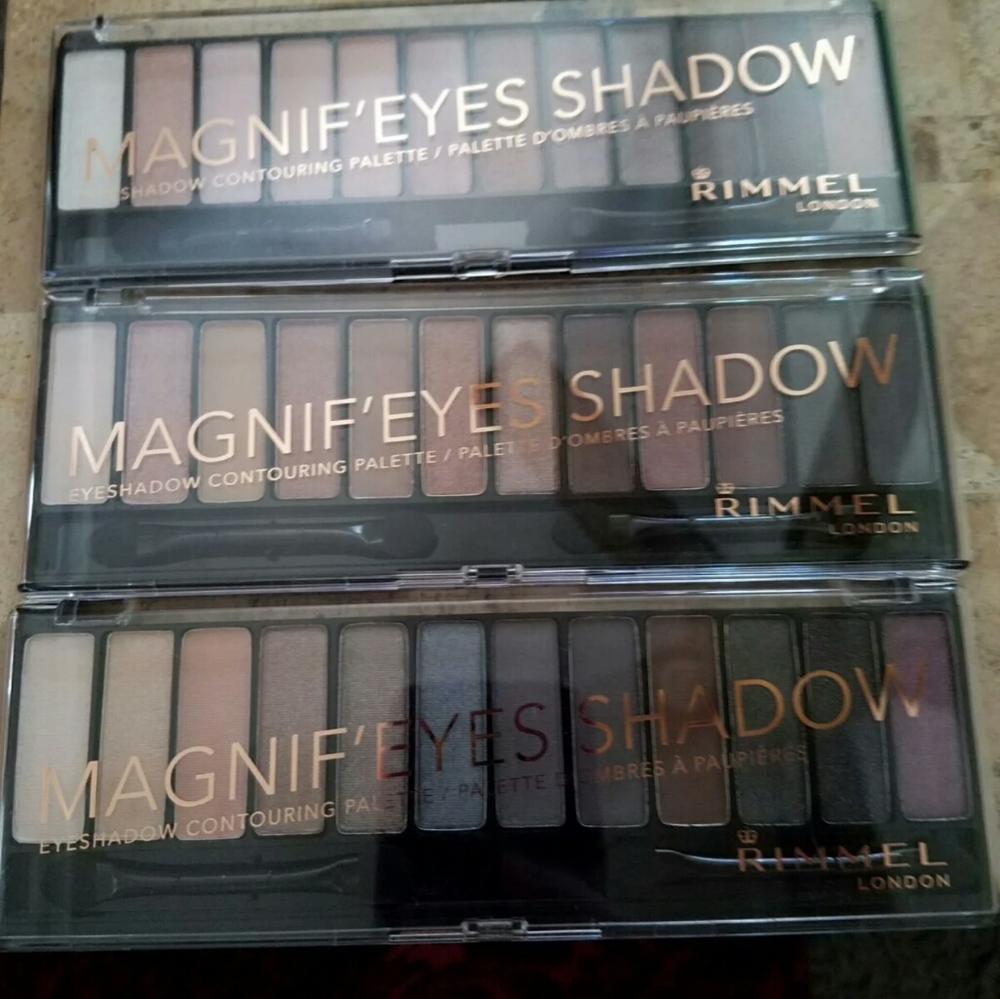 💕final💕Set of 3 Rimmel Nude eyeshadow palettes